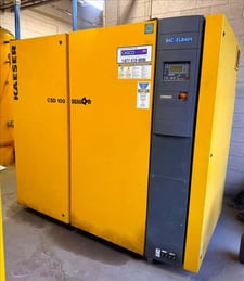 494 CFM, 125 psig, Kaeser #CSD-100, rotary screw air compressor, 100 HP, 2015