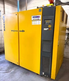 584 CFM, 125 psig, Kaeser #SFC-110S, rotary screw air compressor, 125 HP, 2014