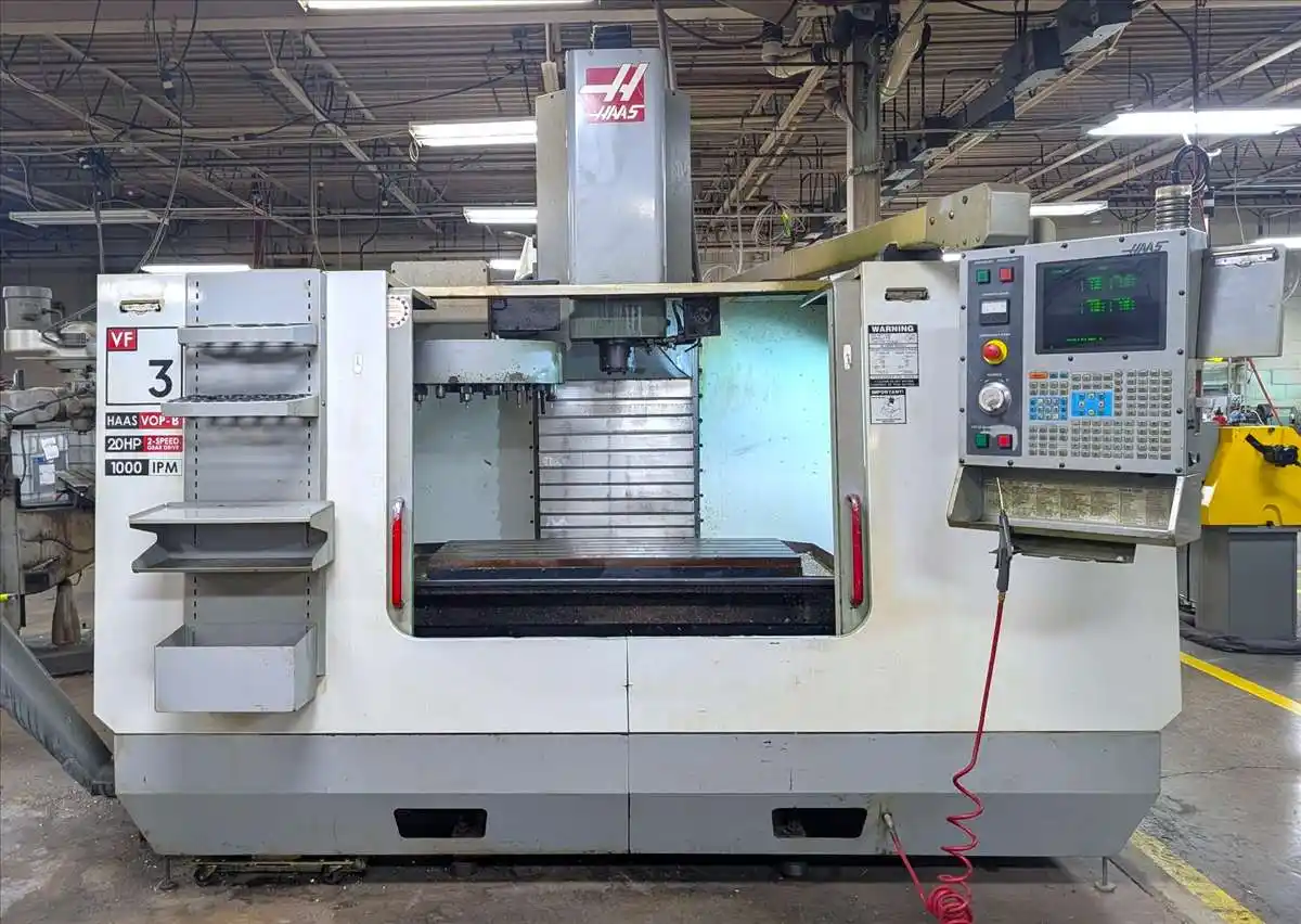 Haas #VF-3, CNC vertical machining center, 18" x 48" table, 40" X, 20" Y, 25" Z, 10000 RPM, Cat 40, 20-ATC