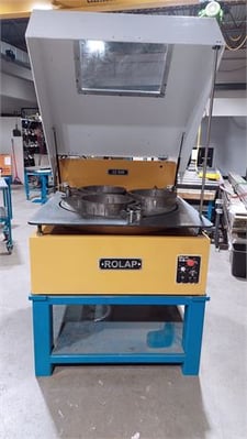 32" Rolap #BM-32, single sided lapping machine, 3 ring, serrated cast iron plate, 208 V., 1-Phase, 1.5 HP