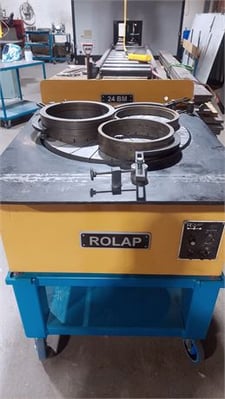 24" Rolap #BM-24, single sided lapping machine, 3 ring, serrated cast iron plate, 208 V., 1-Phase, 1 HP, 2019