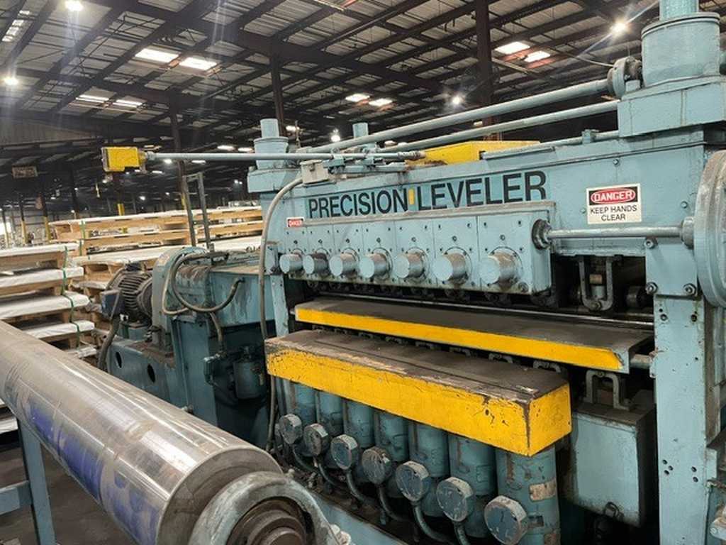 60" x .06" Herr Voss #60/1.156-19/9-RH, precision leveler, 19 work rolls, 1.156" diameter x 60" face rolls