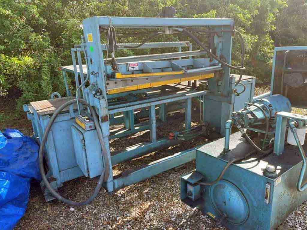 .06" x 5' Iowa Precision, Cut-To-Length line shear, hydraulic downcut type, 61" W capacity, hydraulic power