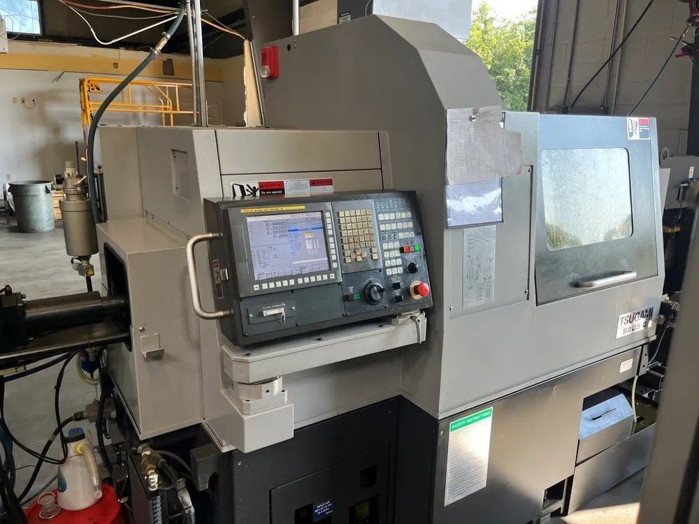 Tsugami #S205-II, CNC swiss lathe, 0.787" bar, 25 tool, 10000 RPM, 9.84" headstock stroke, 2020