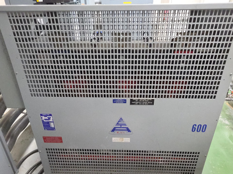 600 KVA 600 Primary, 208/120 Secondary, Delta #DT-0600, Dry Type Isolation Transformer, Nema 1 enclosure, 3PH