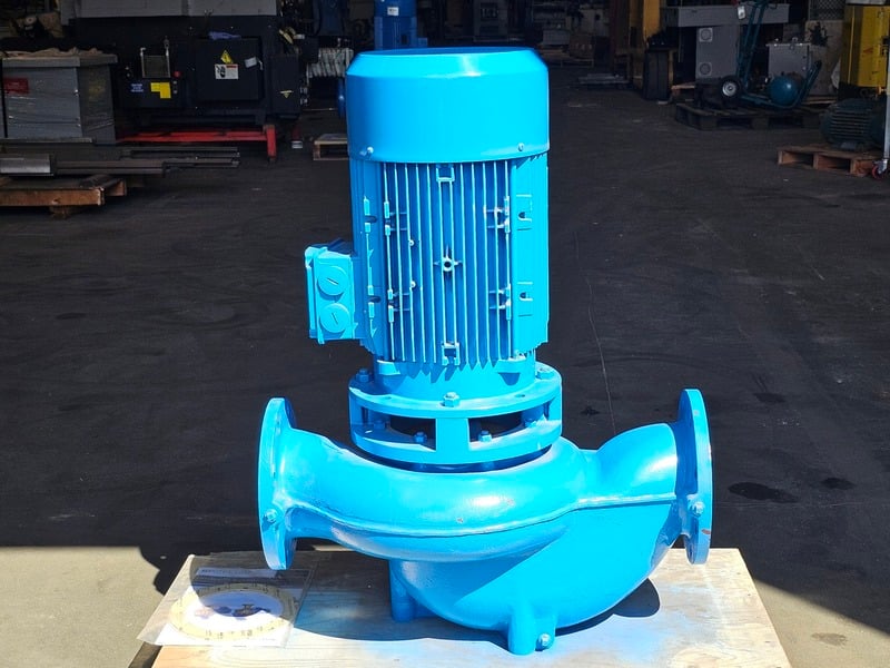 1,200 GPM @ 46' TDH, SPX Flow #CL-150-200, CombiLine In-Line Centrifugal Pump, 5-7/8" suction/discharge, 20