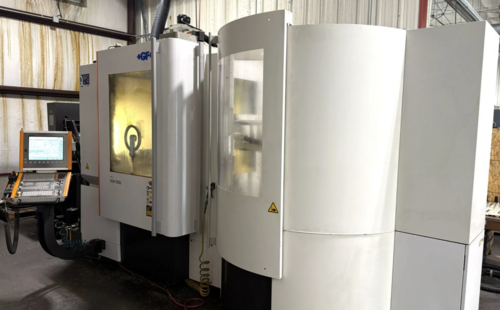 Mikron #HEM-500U, 5-Axis CNC Vertical Machining Center, 19.7" X, 17.7" Y, 15.7" Z, 30 HP, 20,000 RPM, CAT 40