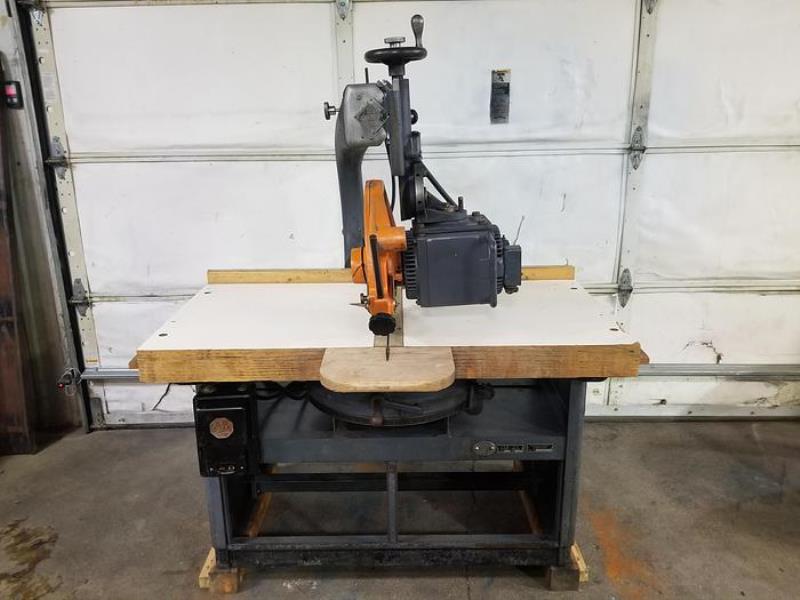 Northfield #Unipoint-X-36A, radial arm saw, 5 HP, 16" diameter blade, 1" diameter arbor, 4-1/2" max. depth of
