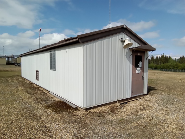 151 GPM @ 1035 psi, Wheatley #HP-125M, Quintuplex Condensate Pump Package, 45' x 14' building, 60 HP, 1777