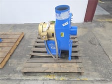 Sterling #512-07FD, direct drive pressure blower, 6" inlet/outlet, 7.5 HP Baldor Super-E motor, 3520 RPM