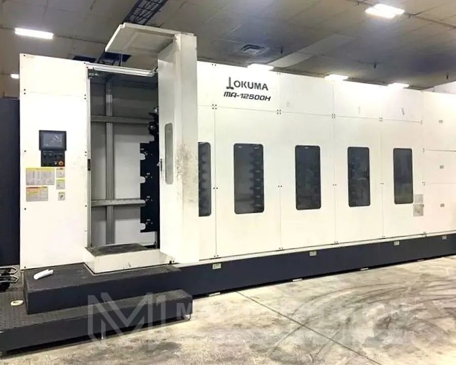 Okuma #MA-12500H, CNC horizontal machining center, 174 automatic tool changer, 118.6" X, 63" Y, 65" Z, 8000