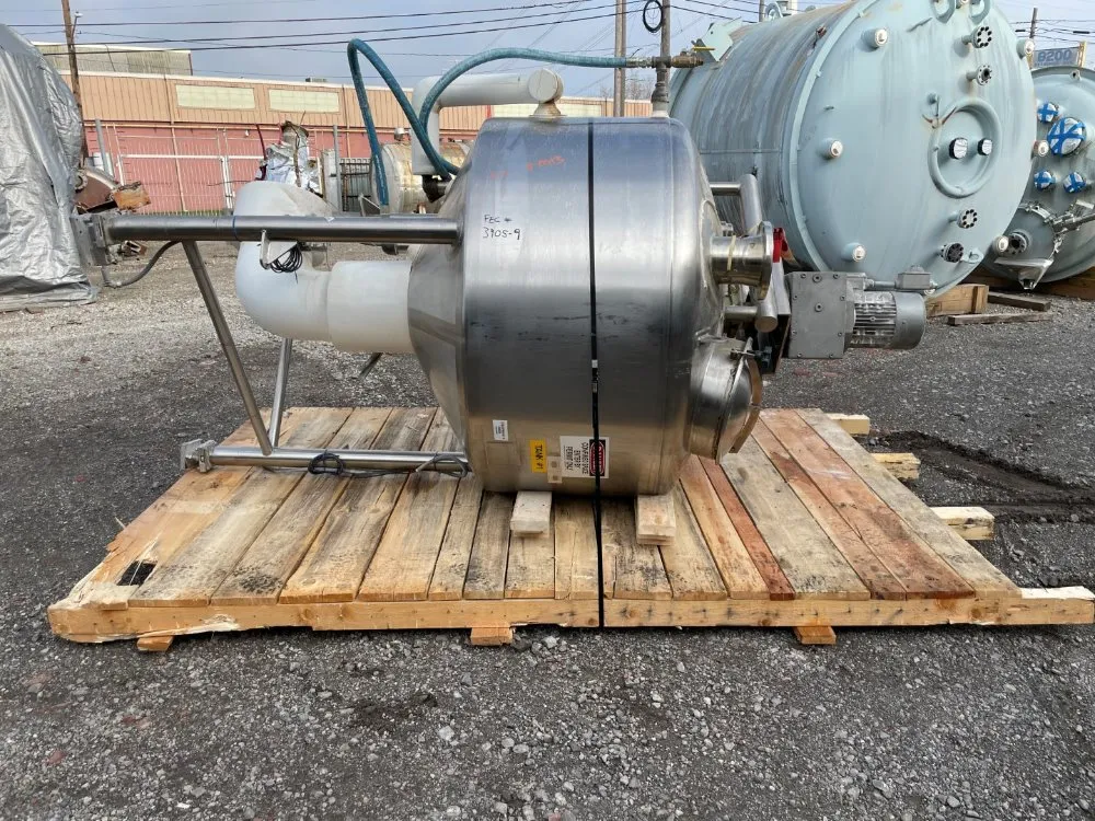 350 gallon A & B Process Systems Process Mix Kettle, 316L Stainless Steel, 54" diameter X 29" Straight Side