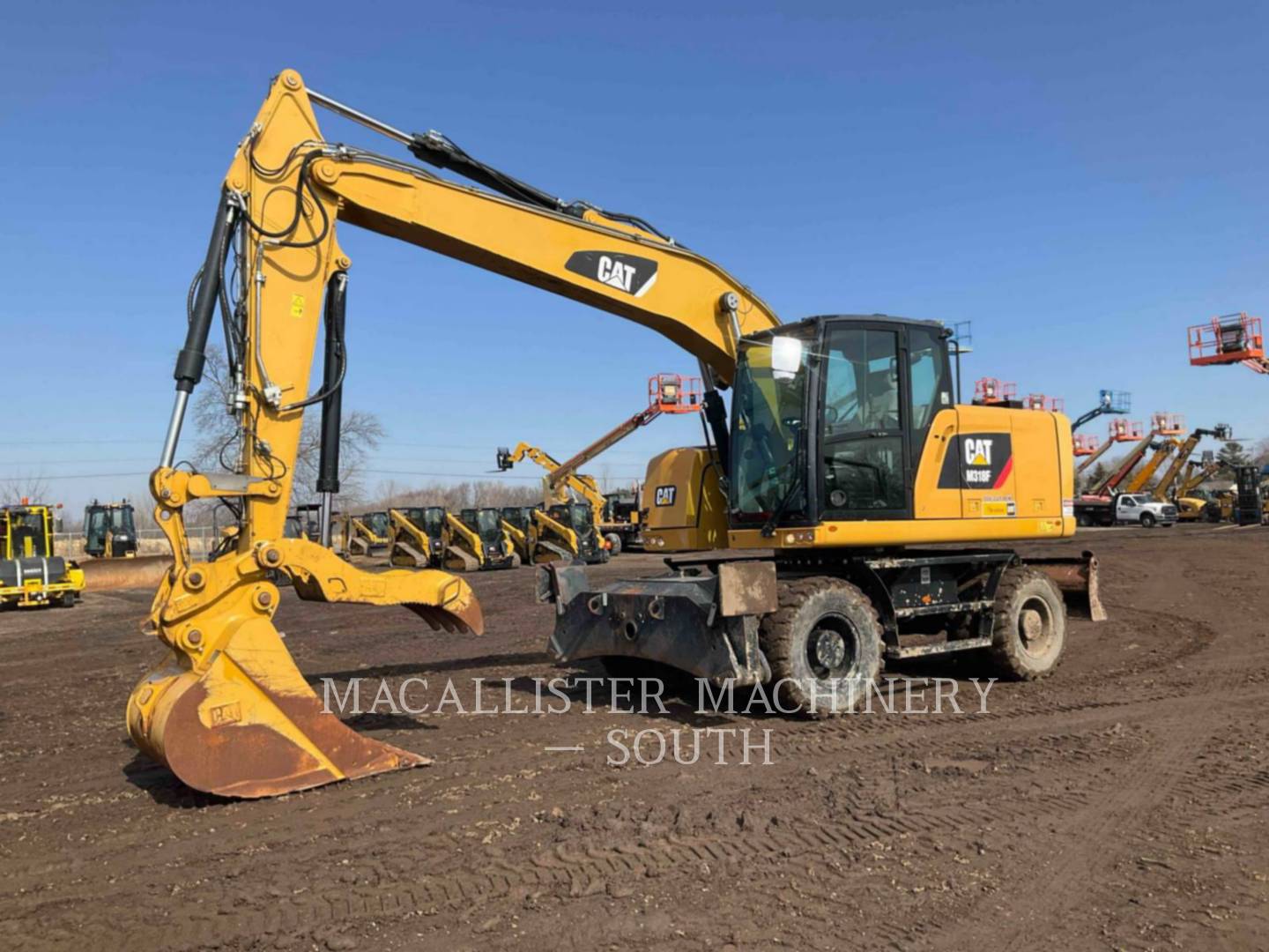 Caterpillar M318F, Wheel Excavator, 4850 hours, S/N: F8B00441, 2015