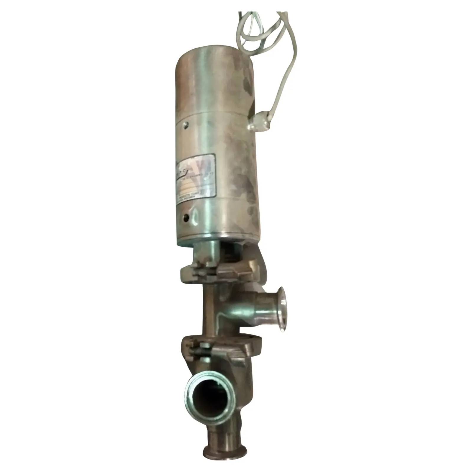 APC #08-17A.19A, 3-Way Sanitary Valve, air operated, A3 rated