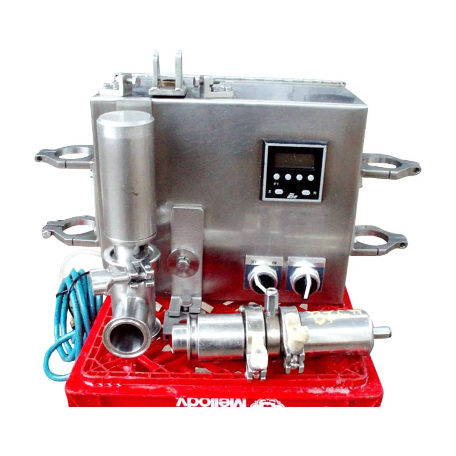 Stainless Steel Sanitary Air Actuated Valves w/Control Box, for inline testing & diversion of food and water