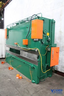 100 Ton, Wysong #THS100-144, hydraulic press brake, 12' overall, 126-1/2" between housing, 10 HP, #64990
