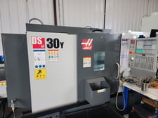 Haas #DS-30Y, CNC lathe, 23" machining length, 18" turning diameter, 10" chuck, 3" bar, 30 HP, 4,500 RPM, sub