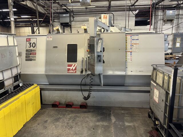Haas #SL-30L, CNC lathe, 30" swing, 62.5" machining length, 17" turning diameter, 10" chuck, 3" bar, 30 HP