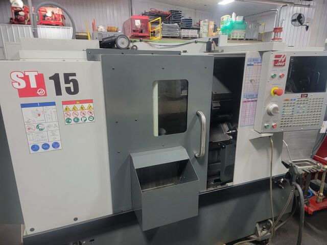 Haas #ST-15, CNC lathe, 16.5" swing, 16" machining length, 12" turning diameter, 2.5" bar, 20 HP, 4,000 RPM