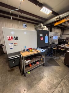 Haas #ST-40, CNC lathe, 35.5" swing, 44" machining length, 30" turning diameter, 15" chuck, 4" bar, 55 HP