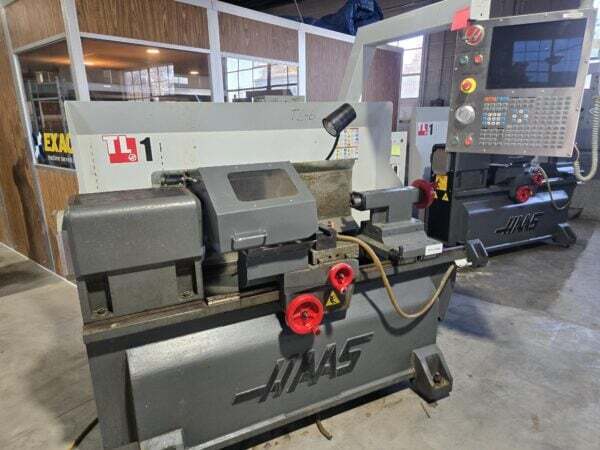 Haas #TL-1, CNC toolroom lathe, 16" swing, 30" machining length, 8" chuck, 2.2" bar, 10 HP, 1,800 RPM