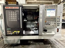Mori Seiki #NZX2500/600L, twin turret CNC lathe, 28.66" machining length, 14.4" turning diameter, 10" chuck