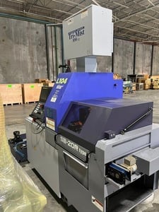 Star #SB-20R-Type-G, 7-Axis CNC swiss lathe, 0.787" spindle hole diameter, 3.7 KW, 10,000 RPM, bar feeder