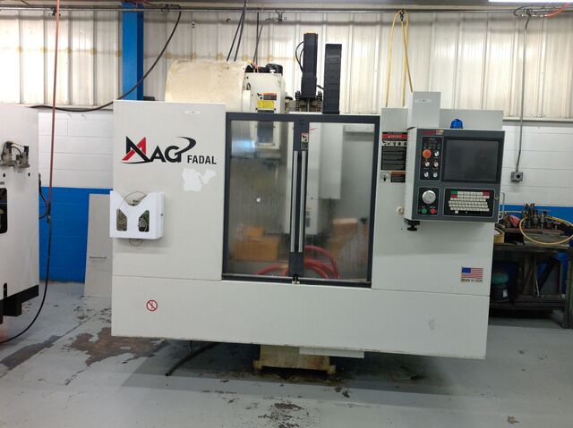 Fadal #VMC-3016FXMP, CNC vertical machining center, 30" X, 16" Y, 20" Z, 39" x 16" table, 15 HP, 10,000 RPM