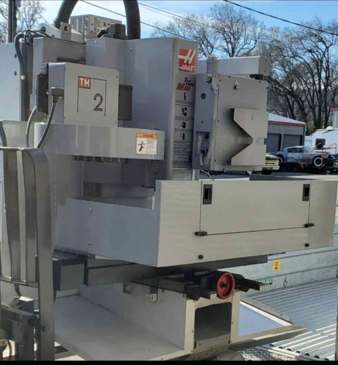 Haas #TM-2, CNC toolroom mill, 40" X, 16" Y, 16" Z, 54" x 10" table, 7.5 HP, 6,000 RPM, through spindle
