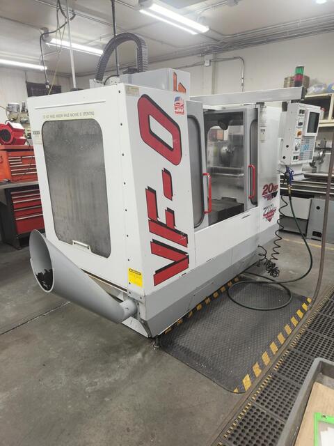 Haas #VF-0, CNC vertical machining center, 20" X, 16" Y, 20" Z, 26" x 14" table, 20 HP, 7,500 RPM, CAT 40, 20
