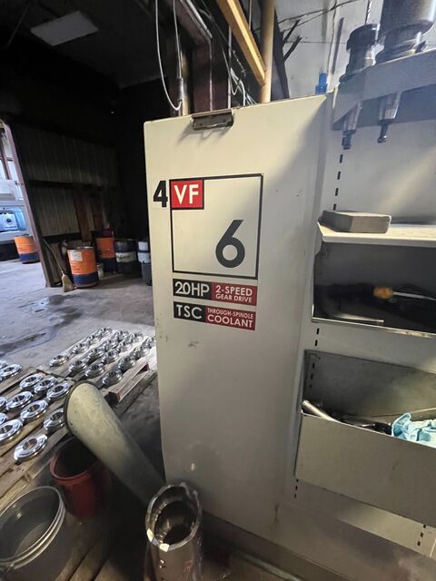 Haas #VF-6B, CNC vertical machining center, 20 HP, 40 taper, 2-speed gear drive, through spindle coolant, 2006