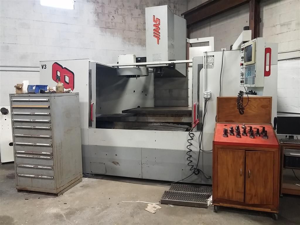 Haas #VF-8, CNC vertical machining center, 64" X, 40" Y, 30" Z, 64" x 36" table, 20 HP, 7,500 RPM, BT40, 20