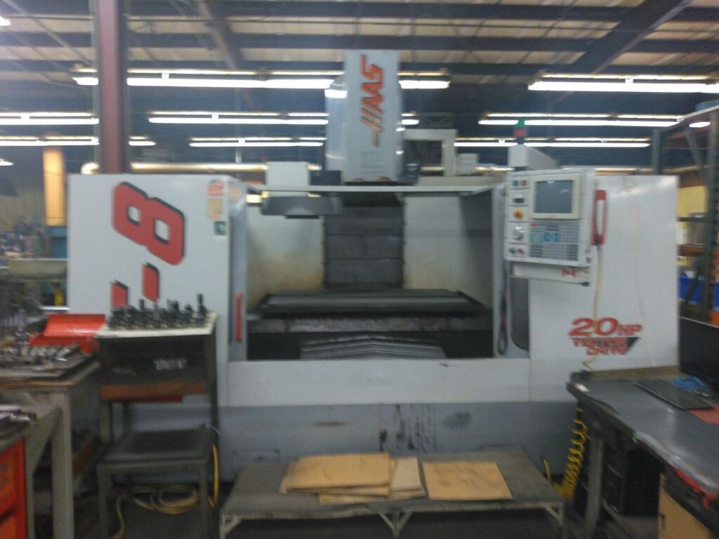 Haas #VF-8, CNC vertical machining center, 64" X, 40" Y, 30" Z, 64" x 36" table, 20 HP, 7,500 RPM, 40 taper