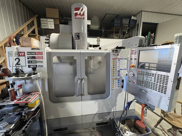 Haas #VF-2SS, CNC vertical machining center, 30" X, 16" Y, 20" Z, 36" x 14" table, 30 HP, 12,000 RPM, CT40