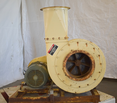 Allied Blower, Material Handling Fan, 12" inlet, 12" outlet square to round, 20 HP, 1760 RPM, 460 V.