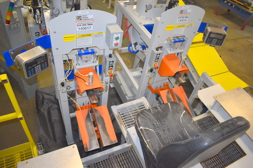 Choice Bagging Equipment #730, Pressure Flow Air Valve Bag Filler System, 20-110 lb. capacity, Thompson Scale