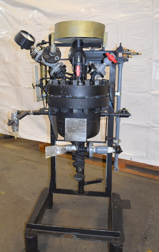 3 gallon Pfaudler, Glass Lined Reactor, 750 psi @ 450°F internal, 550 psi @ 350°F jacket, 545 psi jacket w/