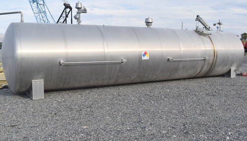 6600 gallon JV Northwest, Stainless Steel Horizontal Jacketed Tank, 7' diameter x 32' long tank, 50 psi @