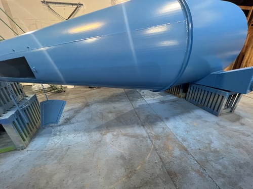 6' U.S. Metal Works, Dust Cyclone Separator, 180" -2" overall length, 9'-2" cone, 6' body, 16" or 18" x 18"