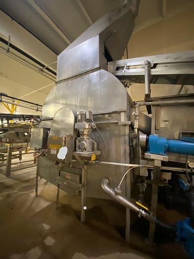 Lye Peeler #TNK-010/REL-003, Stainless Steel Rotary Tumbler, pump & heat exchanger