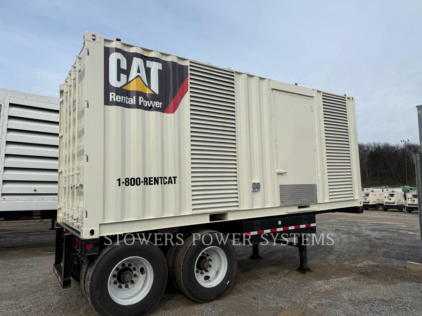 Caterpillar #3412C, portable diesel generator set, EPA tier1, PMG, sound attenuated enclosure, weatherproof