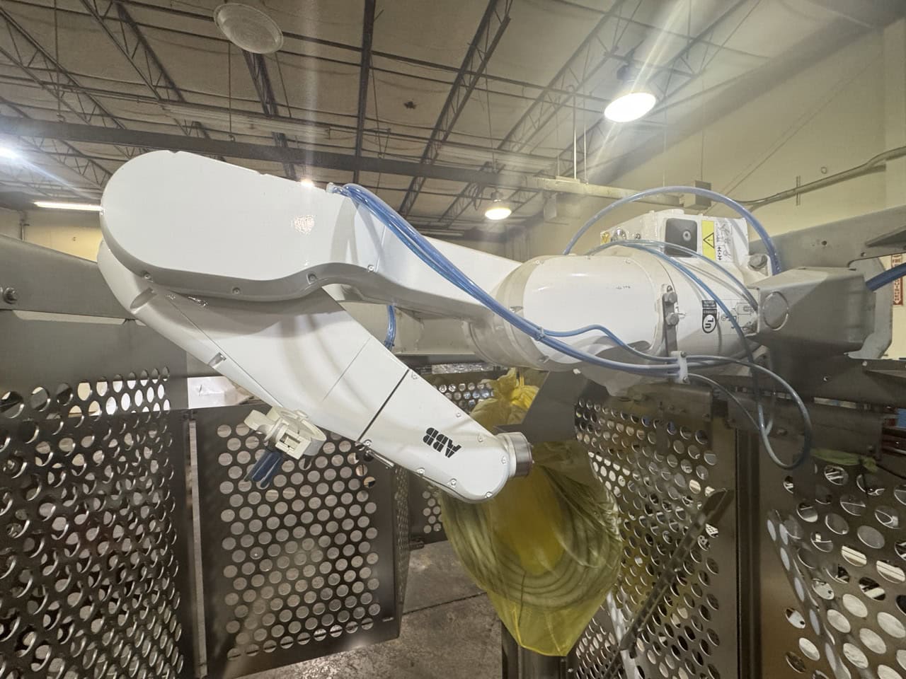 Blueprint Automation, tortilla unstacking/placing system, twin ABB IRB 1200-5/0.9 robots, 6-axis, 5 kg