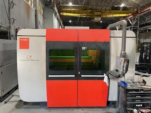 Bystronic #BySprint-3015-Fiber, fiber laser, 6000 watt, 5' x 10' table, ByTrans Extended load/unload, 2015