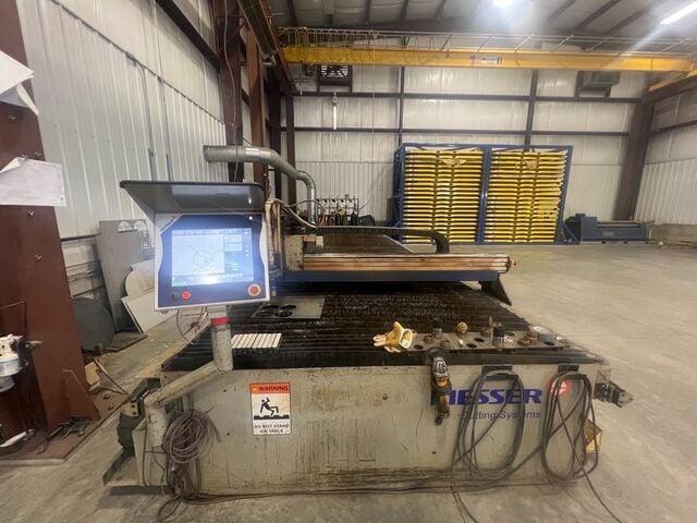 Messer #EdgeMAX, 6' x 25' CNC plasma cutting table, Hypertherm HPR260XD, 2.5" max cut, 2012