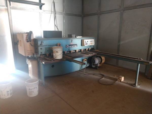 1/4" x 6.5' Amada #M-2060, mechanical shear, squaring arm, 60 SPM, 1984