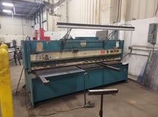 1/4" x 10' Adira #GHS-0630, hydraulic shear, sheet supports, 2001