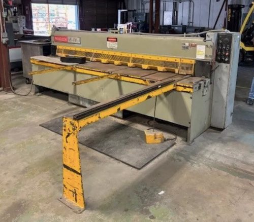 1/4" x 10' Niagara #IF-10-1/4, hydraulic shear, 36" backgauge, 15 HP