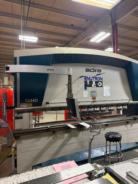 175 Ton, Adira #QIHD, CNC press brake, 12' overall, 4-axis backgauge, 2006