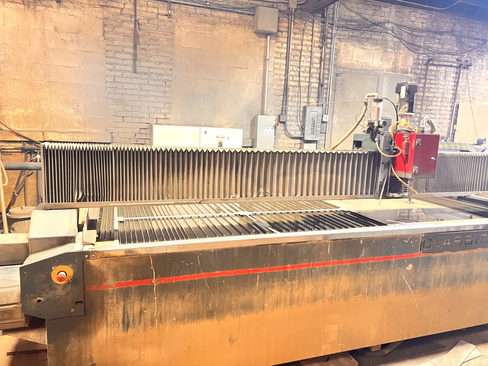 CMS Tecnocut #CL-510-Classica, waterjet, 6' x 10' table, 60,000 PSI intensifier pump, 3-axis abrasive head