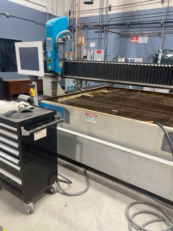 Flow #Mach-2020C, CNC waterjet, 6' x 6' table, 60,000 PSI, 30 HP pump, FlowMaster control, 2014
